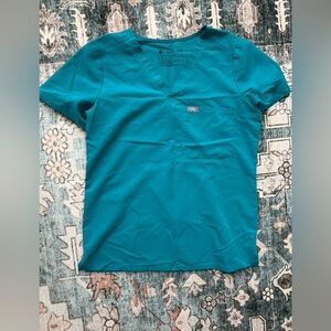 Women’s Figs Teal Scrub Top